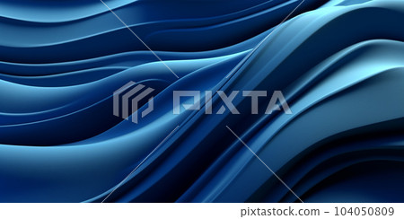 Three dimensional render of blue wavy pattern background for design as banner Three dimensional render of blue wavy pattern background for design as banner 104050809