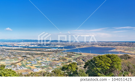 [藏王展望台的風景]（高分辨率版）愛知縣田原市浦町藏王 104051425