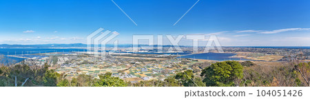 [Landscape from Zao Observatory] (High resolution version) Zao, Uramachi, Tahara City, Aichi Prefecture 104051426