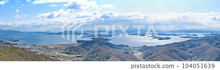[錦江山展望台的風景]（高分辨率版）岡山縣玉野市山濱町 104051639