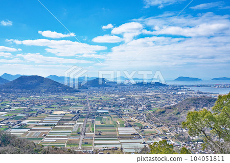 【白峰展望台的風景】香川縣坂出市高谷町 104051811