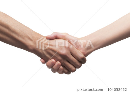 握手的男人和婦女的手 握手的男人和婦女的手 104052432