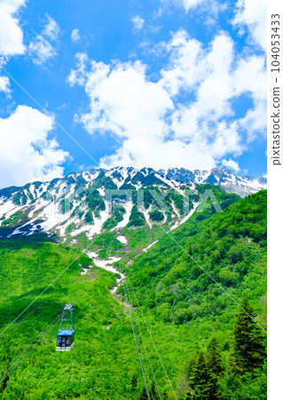 Tateyama in early summer seen from Kurobedaira Tateyama in early summer seen from Kurobedaira 104053433