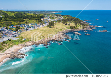 “青森縣”用無人機從海邊拍攝種差海岸 104054087