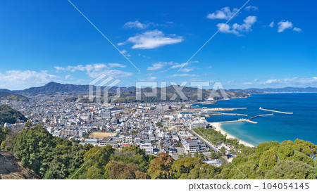 [洲本城蹟的風景]（高分辨率版）兵庫縣洲本市Shojidani 104054145