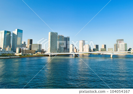 Scenery of LaLaport Toyosu high-rise condominium seen from Toyosu Ohashi 104054167