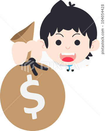 SD Business Man Isolated icons People Cartoon Character Flat illustration Png #19 104054428