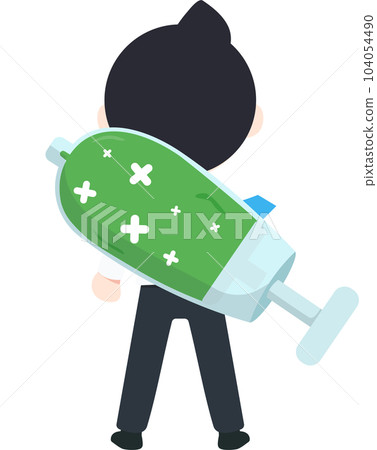 SD Business Man Isolated icons People Cartoon Character Flat illustration Png #74 104054490