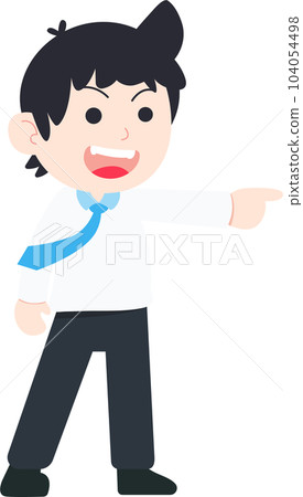 SD Business Man Isolated icons People Cartoon Character Flat illustration Png #81 104054498