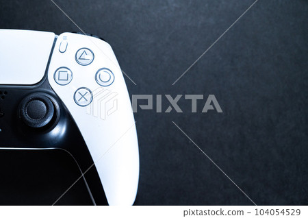 Game controller _ black background Game controller _ black background 104054529