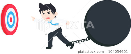 SD Business Man Stuck with problems and obstacles, therefore unable to achieve the goal SD Business Man Stuck with problems and obstacles, therefore unable to achieve the goal 104054601