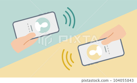 Matching and exchanging information via wireless communication with smartphones held in hand Matching and exchanging information via wireless communication with smartphones held in hand 104055843