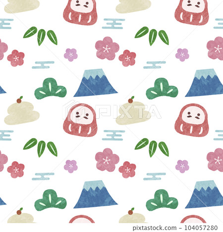 New Year's seamless pattern New Year's seamless pattern 104057280