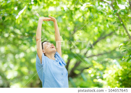 Fresh green beauty stretch 104057645