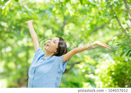 Fresh green beauty stretch 104057652