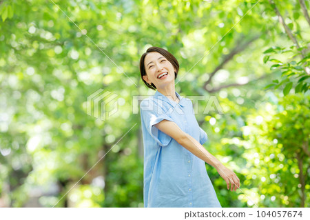 Fresh green beauty stretch Fresh green beauty stretch 104057674