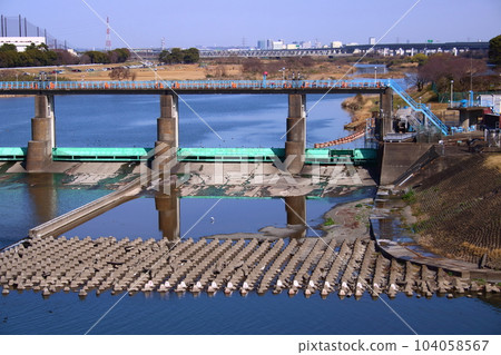 Weir of Megujiri River Weir of Megujiri River 104058567
