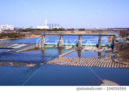 Weir of Megujiri River Weir of Megujiri River 104058569