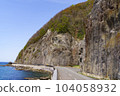 Cliffs along Aomori Prefectural Route 175 Kusotomari Wakinozawa Line 104058932