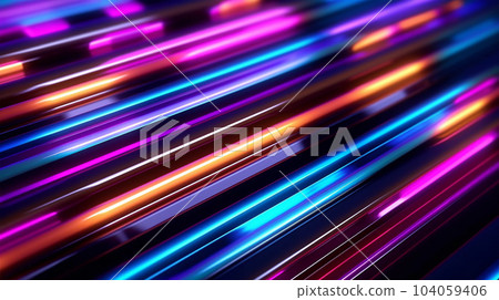 Neon stripes for advertising, banners, flyers, future concept, night light Neon stripes for advertising, banners, flyers, future concept, night light 104059406