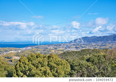 [View from Iwakami Shrine] Otsu Yanagisawa, Awaji City, Hyogo Prefecture 104059472