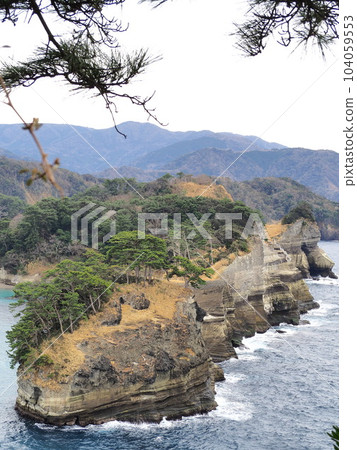 靜岡縣 堂島 從人行道上看到的蛇島景色 2 月 靜岡縣 堂島 從人行道上看到的蛇島景色 2 月 104059553