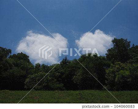 夏天天空和白色雲彩 104060083