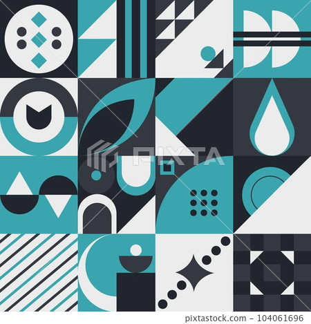 Abstract geometric pattern design in modern style. Vector illustration. Abstract geometric pattern design in modern style. Vector illustration. 104061696