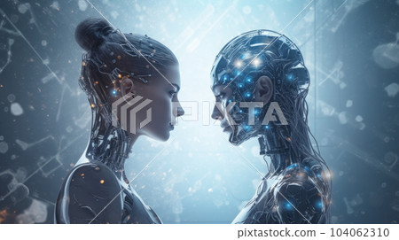 Artificial Intelligence concept and people Artificial Intelligence concept and people 104062310