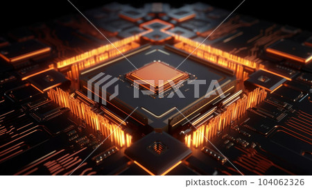 electronic circuit board Central Processing Unit of the computer electronic circuit board Central Processing Unit of the computer 104062326