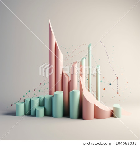 Stylized Graph Showing Company's Stock Price Growth for Financial Growth and Success Stylized Graph Showing Company's Stock Price Growth for Financial Growth and Success 104063035