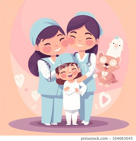 Cartoon International Nurses Day Cartoon International Nurses Day 104063045