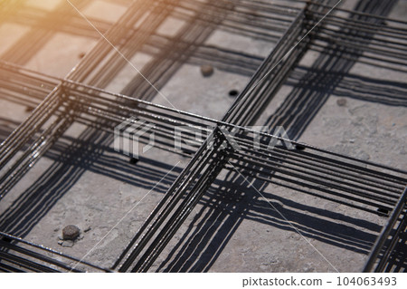 metal mesh folded into a flat stack metal mesh folded into a flat stack 104063493