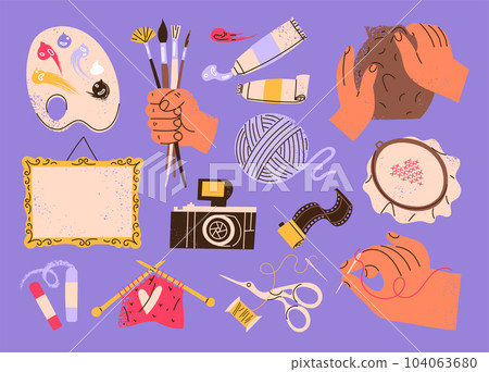 Creation supplies, tools, and hobby items. 104063680