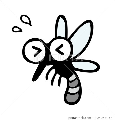 一隻弱小的蚊子的插圖 一隻弱小的蚊子的插圖 104064052