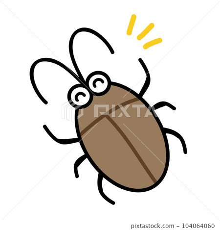 Illustration of a vigorous cockroach Illustration of a vigorous cockroach 104064060
