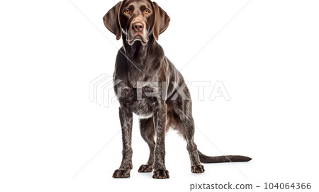 Portrait of a cute dog, isolated on a white background, animal welfare, concept for a veterinary clinic Portrait of a cute dog, isolated on a white background, animal welfare, concept for a veterinary clinic 104064366