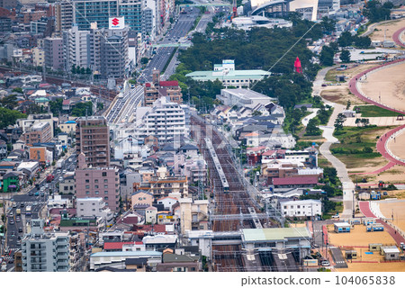 從神戶山上看到的神戶市的城市景觀 104065838