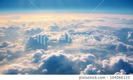 從飛機上看到的雲海 Landscape of clouds in the sky 從飛機上看到的雲海 Landscape of clouds in the sky 104066133