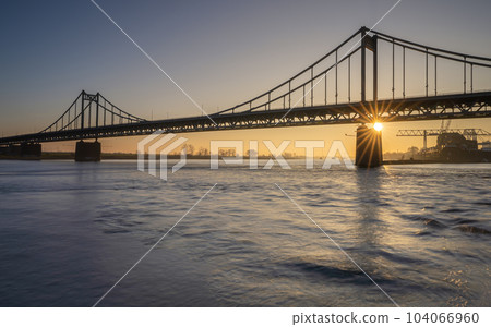 Krefeld Uerdingen Bridge, North Rhine Westphalia, Germany Krefeld Uerdingen Bridge, North Rhine Westphalia, Germany 104066960