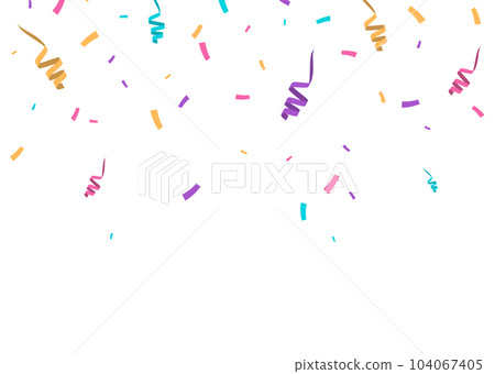 Background with Colorful Paper Confetti. Stock Vector