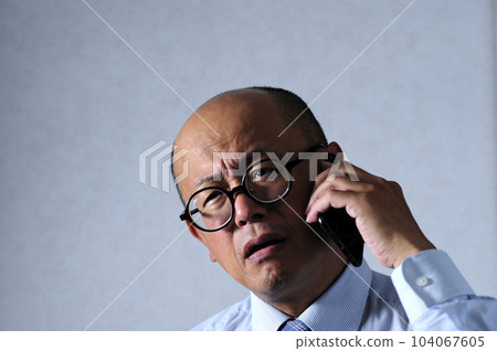 lonely middle aged man 104067605