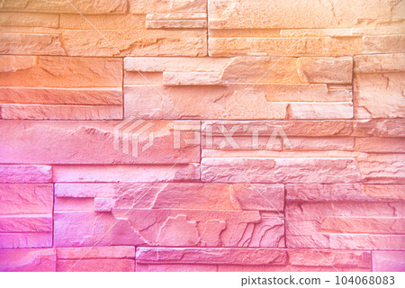 Brick background-gradation-yellow red 104068083
