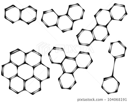 Chemical formula frame parts (ink painting) Chemical formula frame parts (ink painting) 104068191