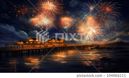 煙花圖像生成AI 104068211