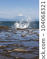 View of Mt.Fuji across Sagami Bay from Enoshima 104068321