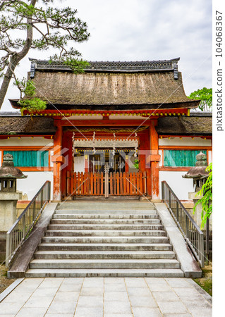 京都市左京區大元宮神社中門（京都府指定有形文化財產） 104068367