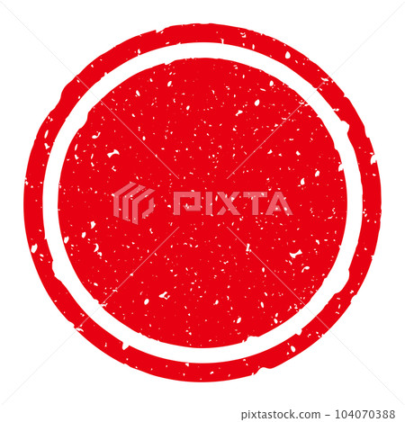 朦朧日式圓形郵票框1個紅色 104070388