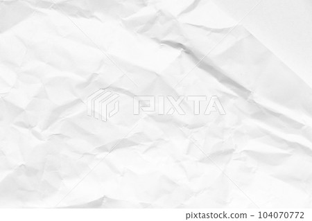 Grunge wrinkled white color paper textured background with copy space Grunge wrinkled white color paper textured background with copy space 104070772