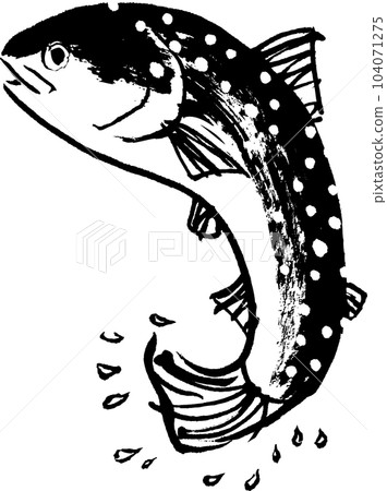 Iwanan石斑魚水彩畫水墨畫 Iwanan石斑魚水彩畫水墨畫 104071275